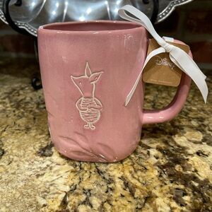 Rae Dunn Disney Winnie the Pooh pink PIGLET friendship 19.5 ounce mug - new!